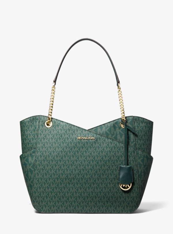 Damske Taška Cez Rameno Michael Kors Jet Set Large Logo Olivovo Zelená - Kabelky Michael Kors Nejlevnejsi | WQXNU-0392